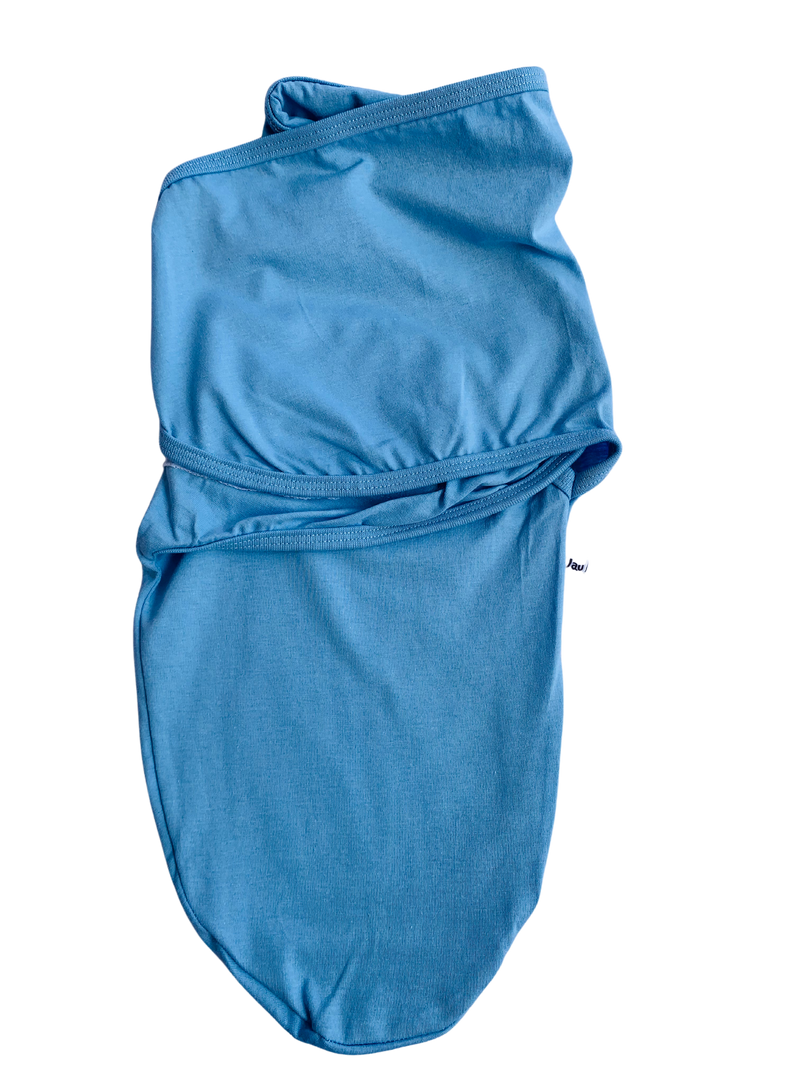 Swaddle Uau!Baby - Azul Celeste: Ajustável -Cueiro Charutinho Saco de Dormir 100% algodão (Compra segura!)